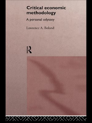 cover image of Critical Economic Methodology
